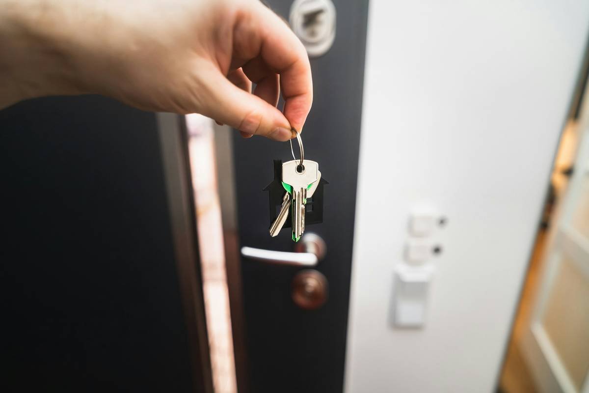 door key new home entrance